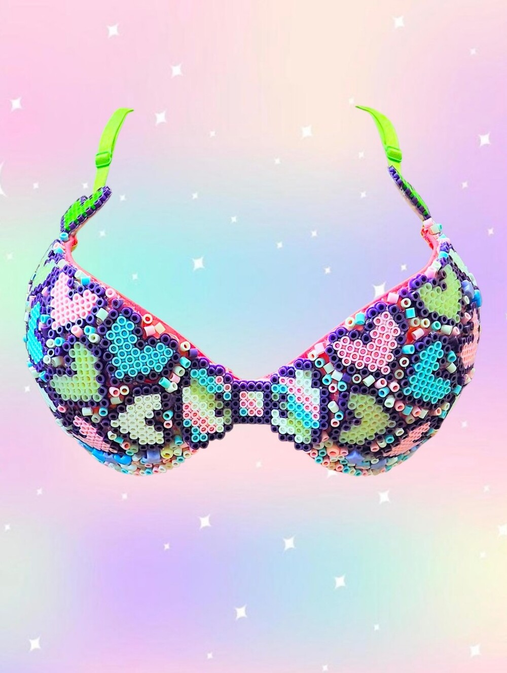 Perler Bead Rave Bra